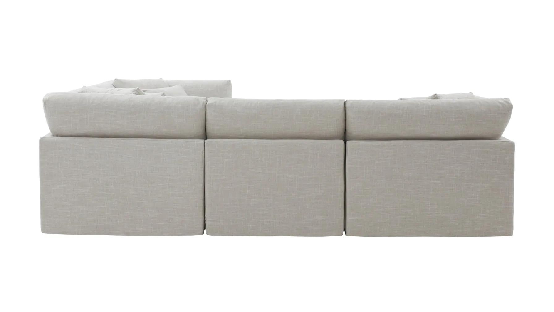 Get Together™ 4-Piece Modular Sectional Closed, Large, Light Pebble