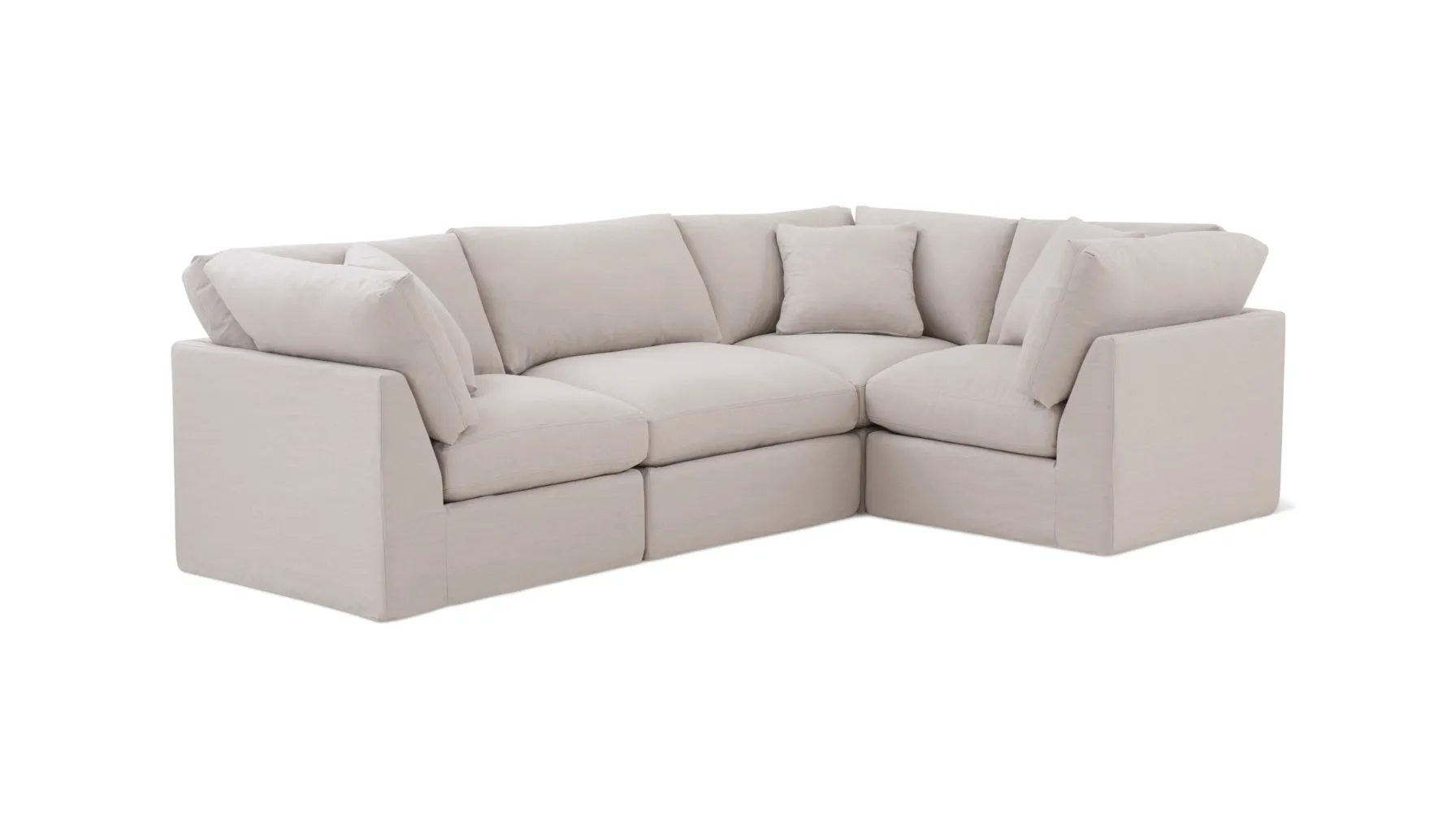 Get Together™ 4-Piece Modular Sectional Closed, Standard, Clay