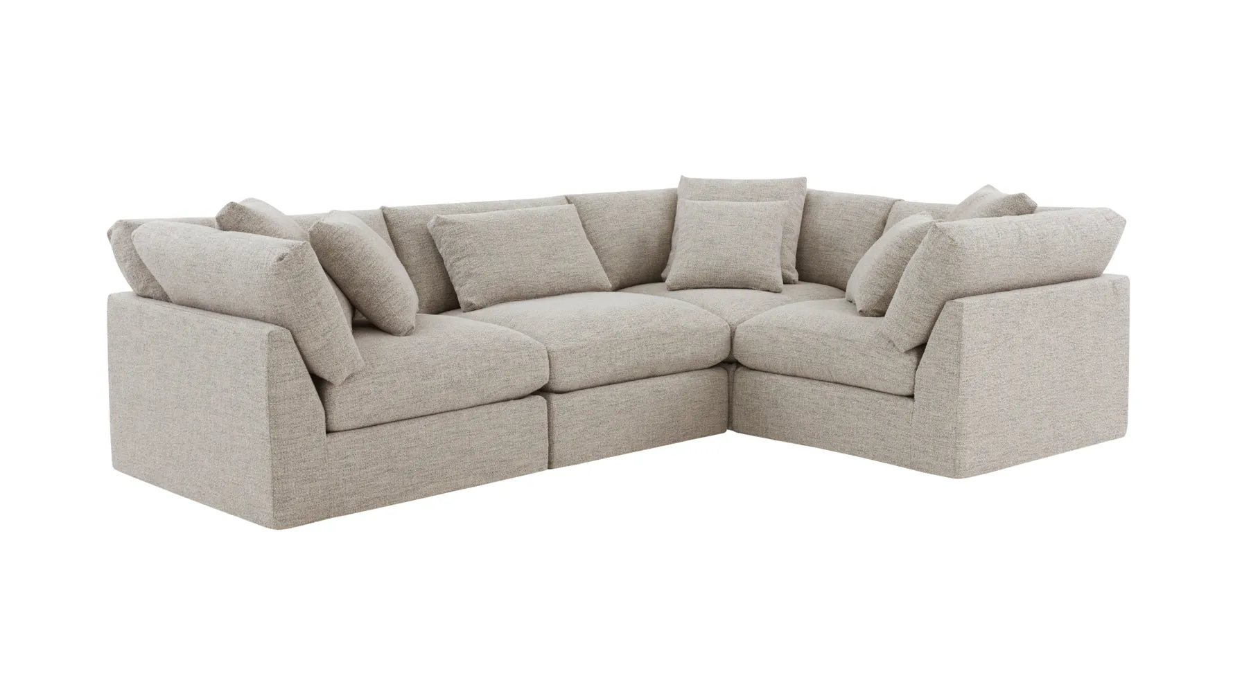 Get Together™ 4-Piece Modular Sectional Closed, Standard, Oatmeal