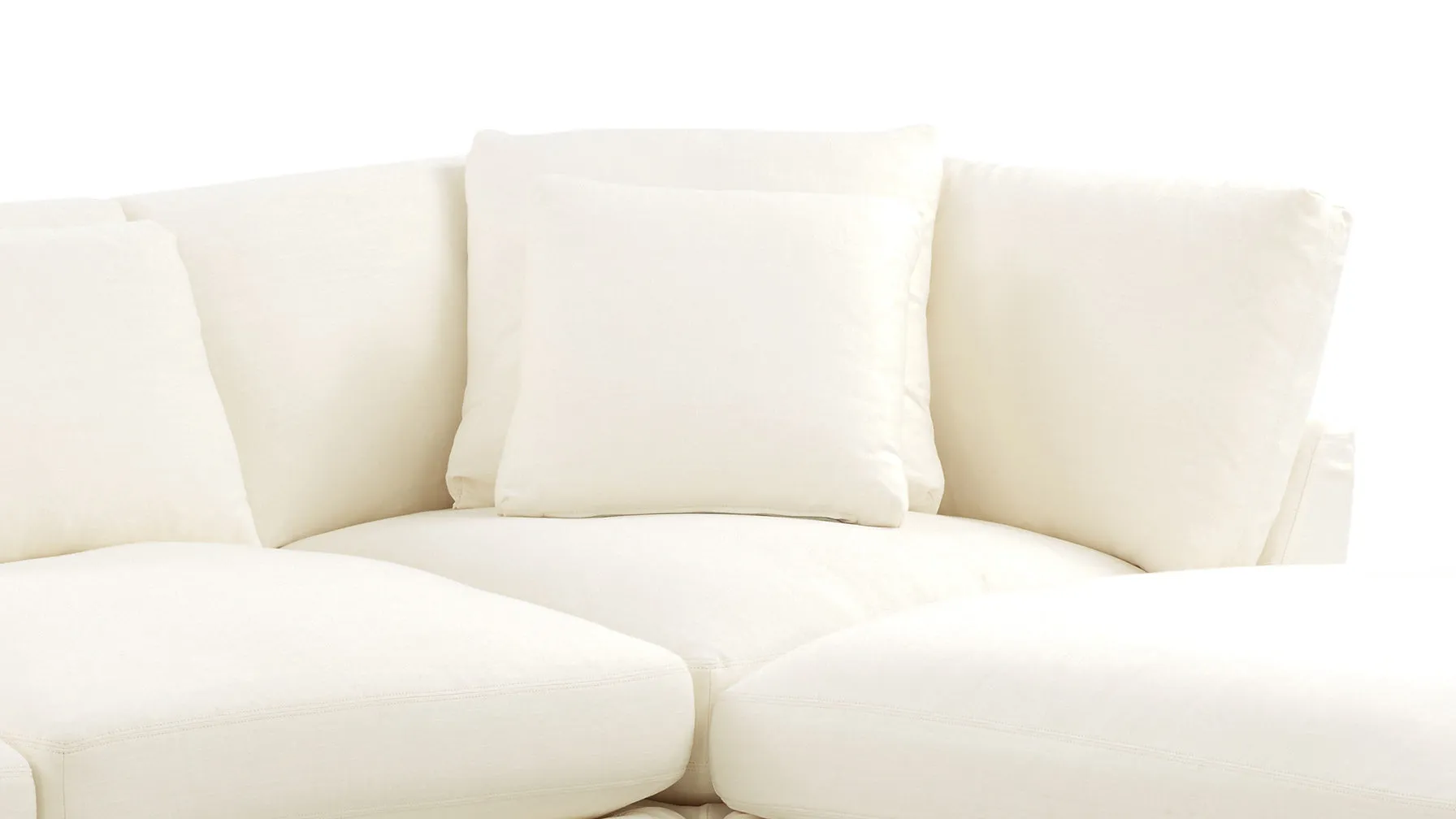 Get Together™ 4-Piece Modular Sectional, Large, Cream Linen