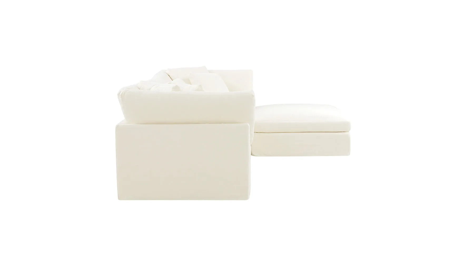 Get Together™ 4-Piece Modular Sectional, Large, Cream Linen