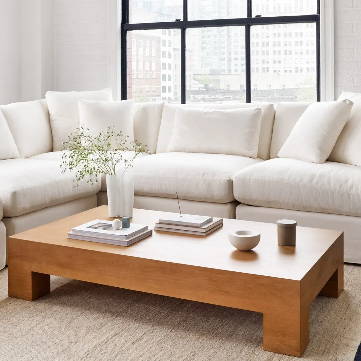 Get Together™ 4-Piece Modular Sectional, Large, Cream Linen
