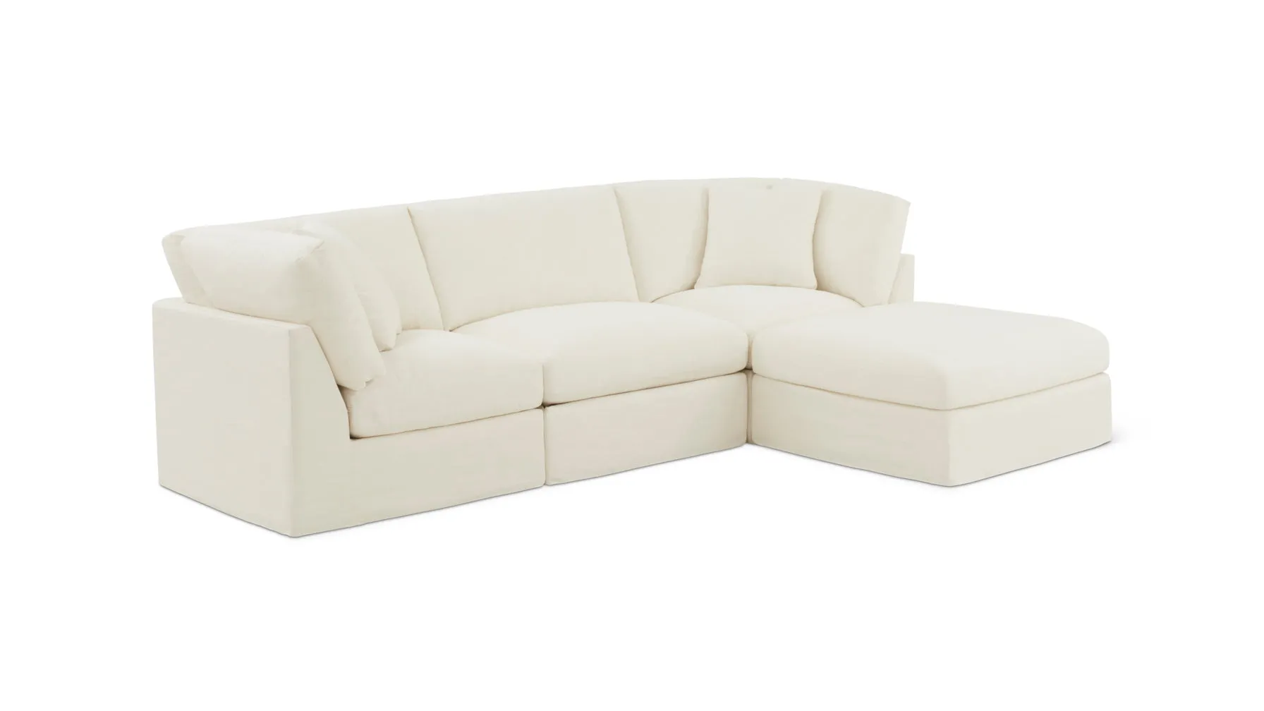 Get Together™ 4-Piece Modular Sectional, Standard, Cream Linen