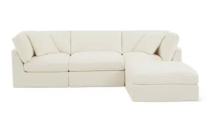 Get Together™ 4-Piece Modular Sectional, Standard, Cream Linen