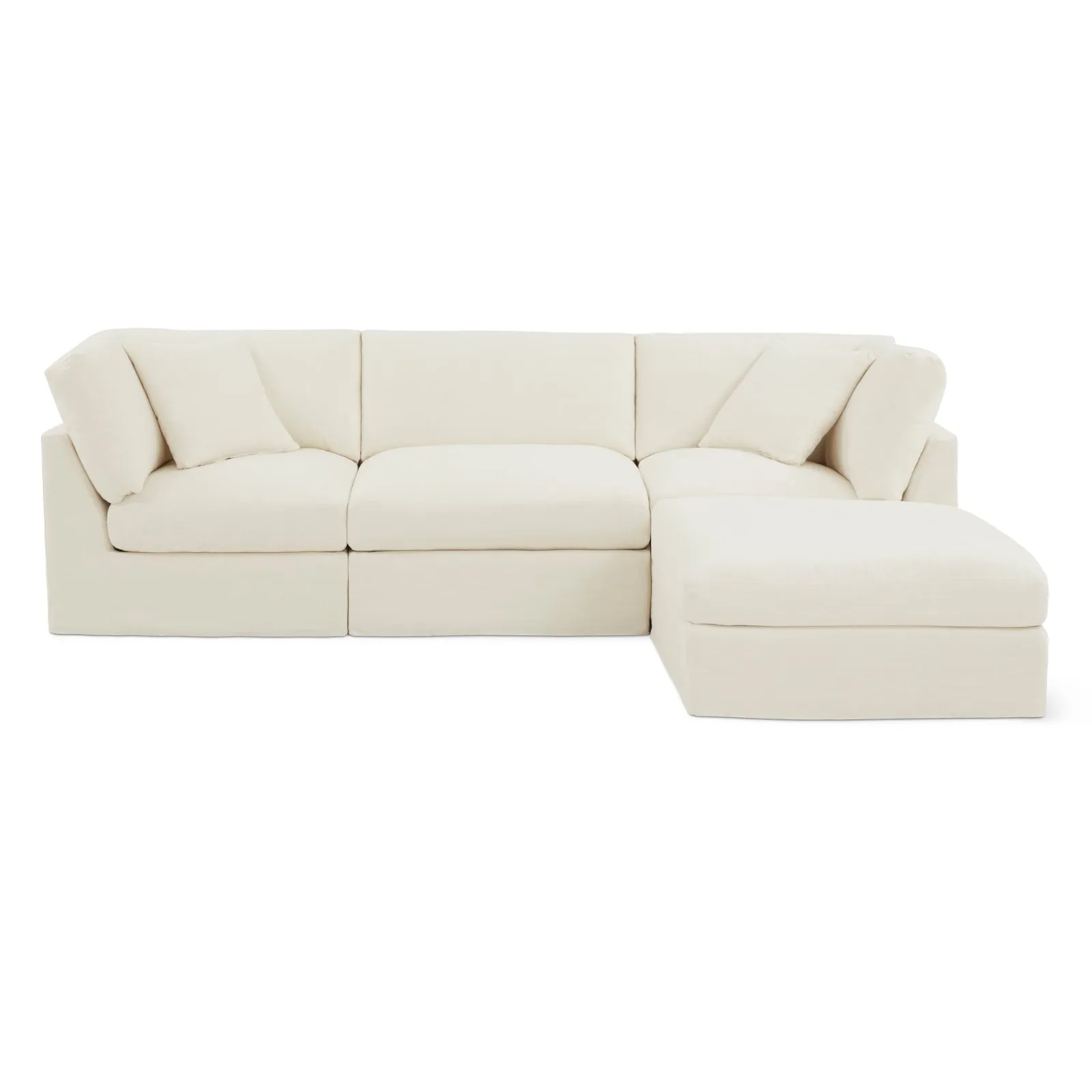 Get Together™ 4-Piece Modular Sectional, Standard, Cream Linen