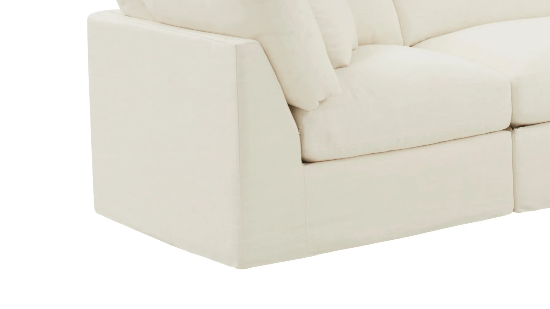 Get Together™ 4-Piece Modular Sectional, Standard, Cream Linen