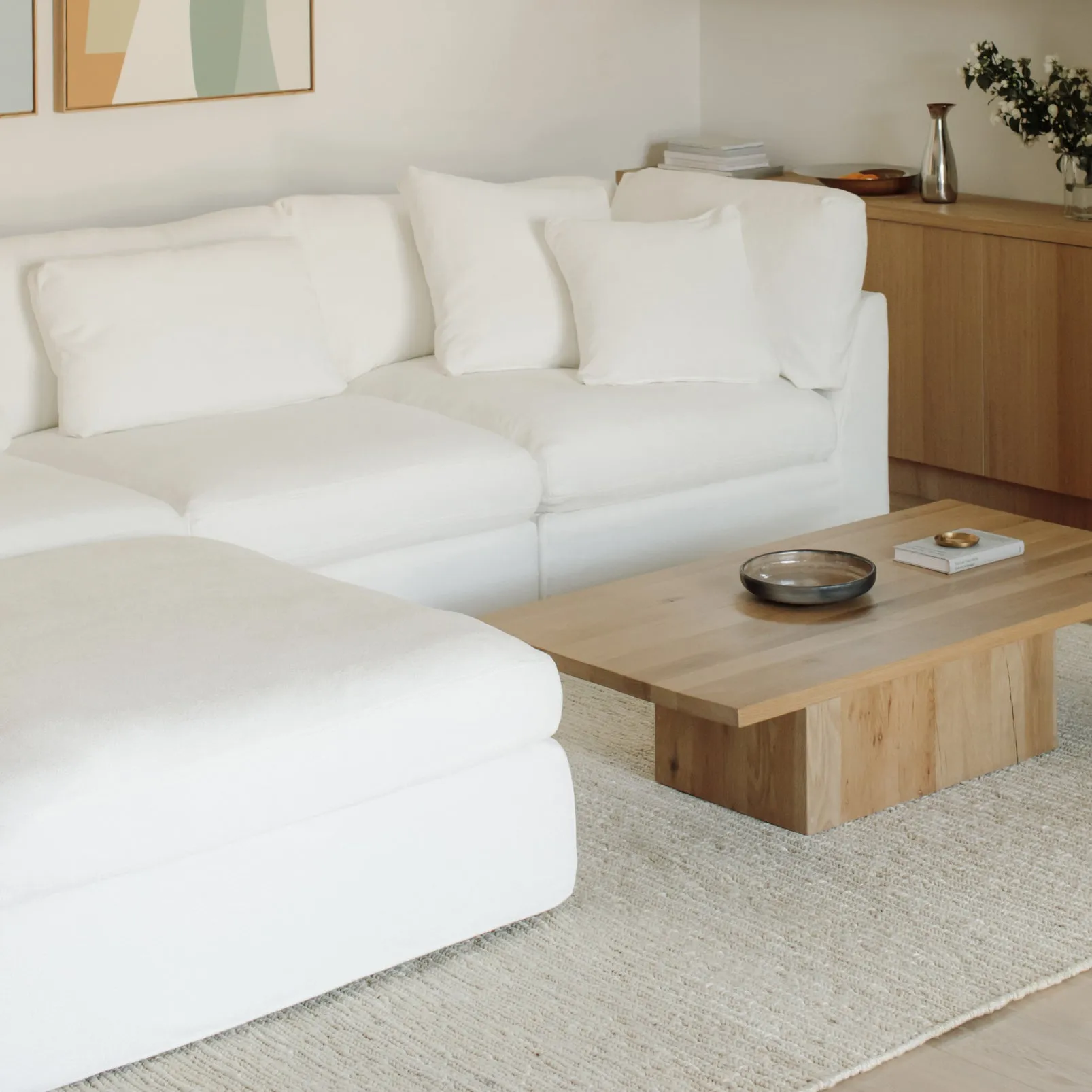Get Together™ 4-Piece Modular Sectional, Standard, Sea Salt