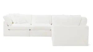 Get Together™ 5-Piece Modular Sectional Closed, Large, Sea Salt