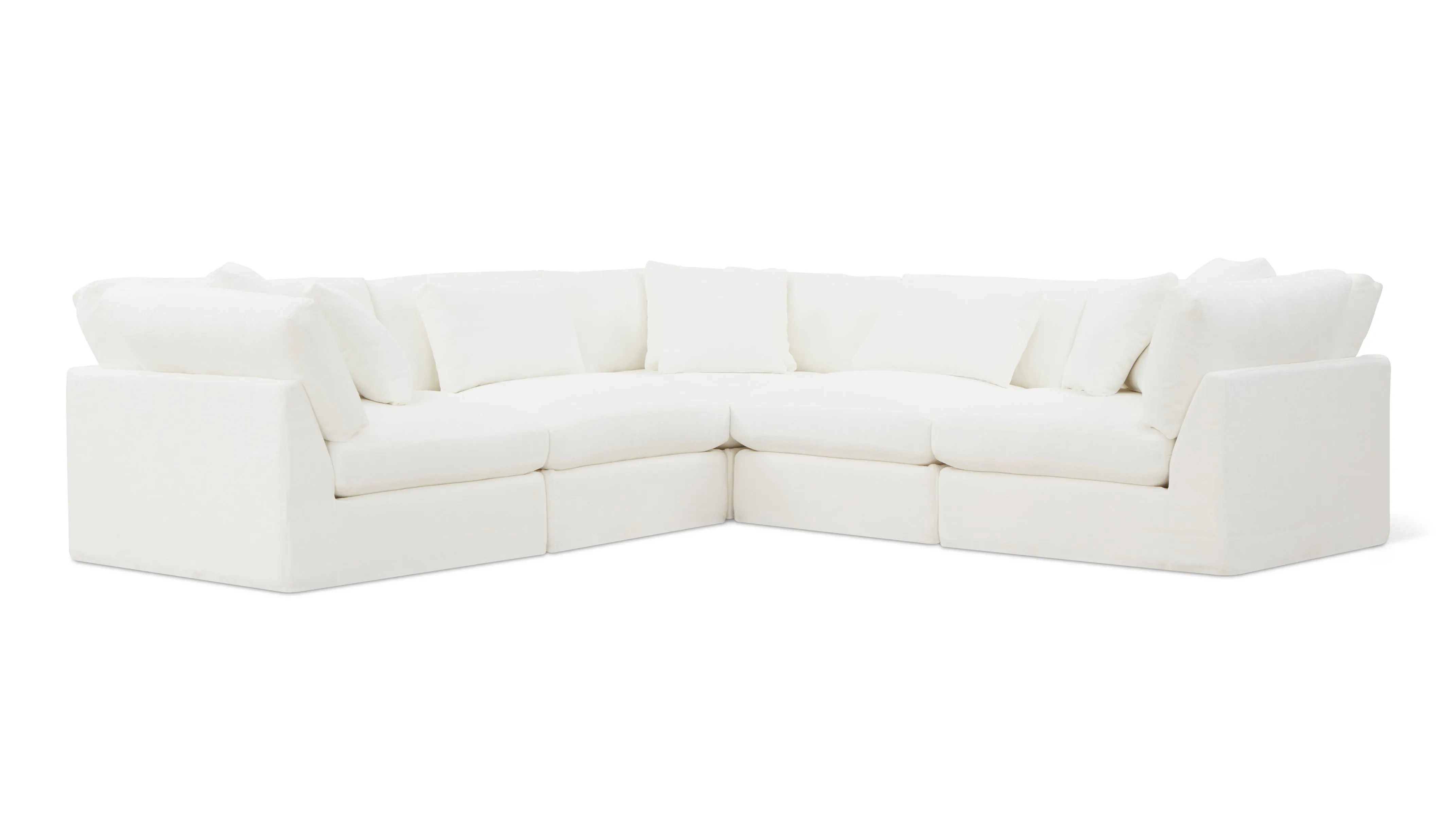 Get Together™ 5-Piece Modular Sectional Closed, Large, Sea Salt