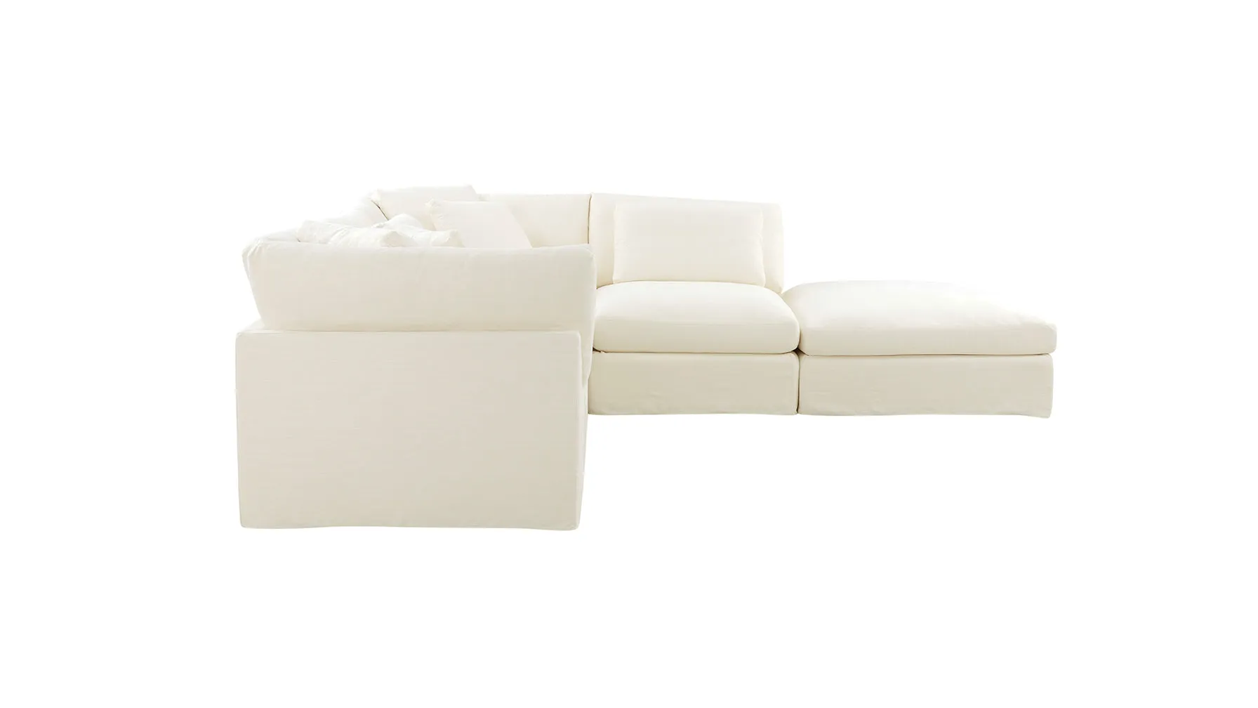 Get Together™ 5-Piece Modular Sectional, Large, Cream Linen