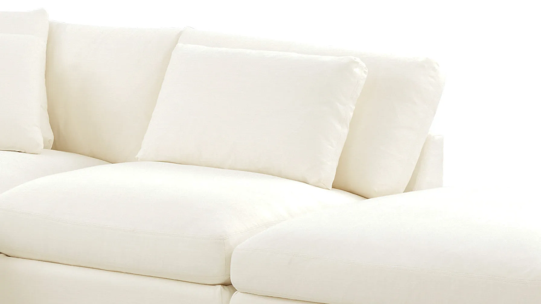 Get Together™ 5-Piece Modular Sectional, Large, Cream Linen