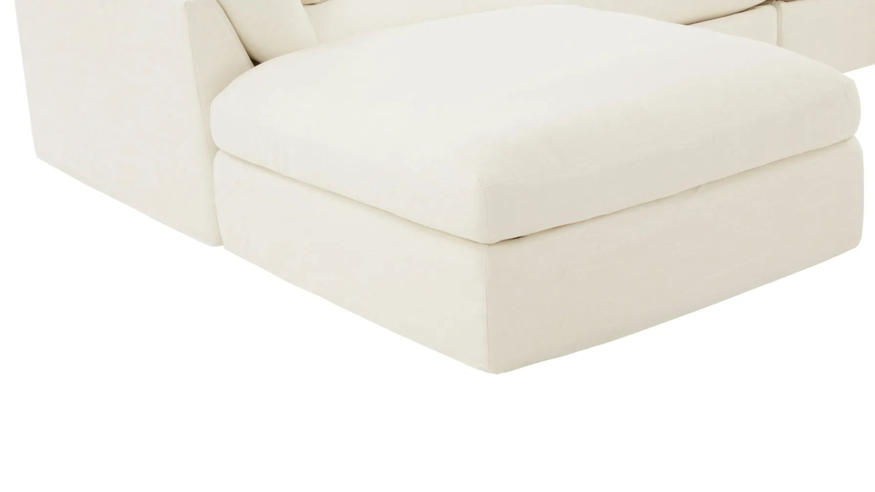 Get Together™ 6-Piece Modular U-Shaped Sectional, Large, Cream Linen