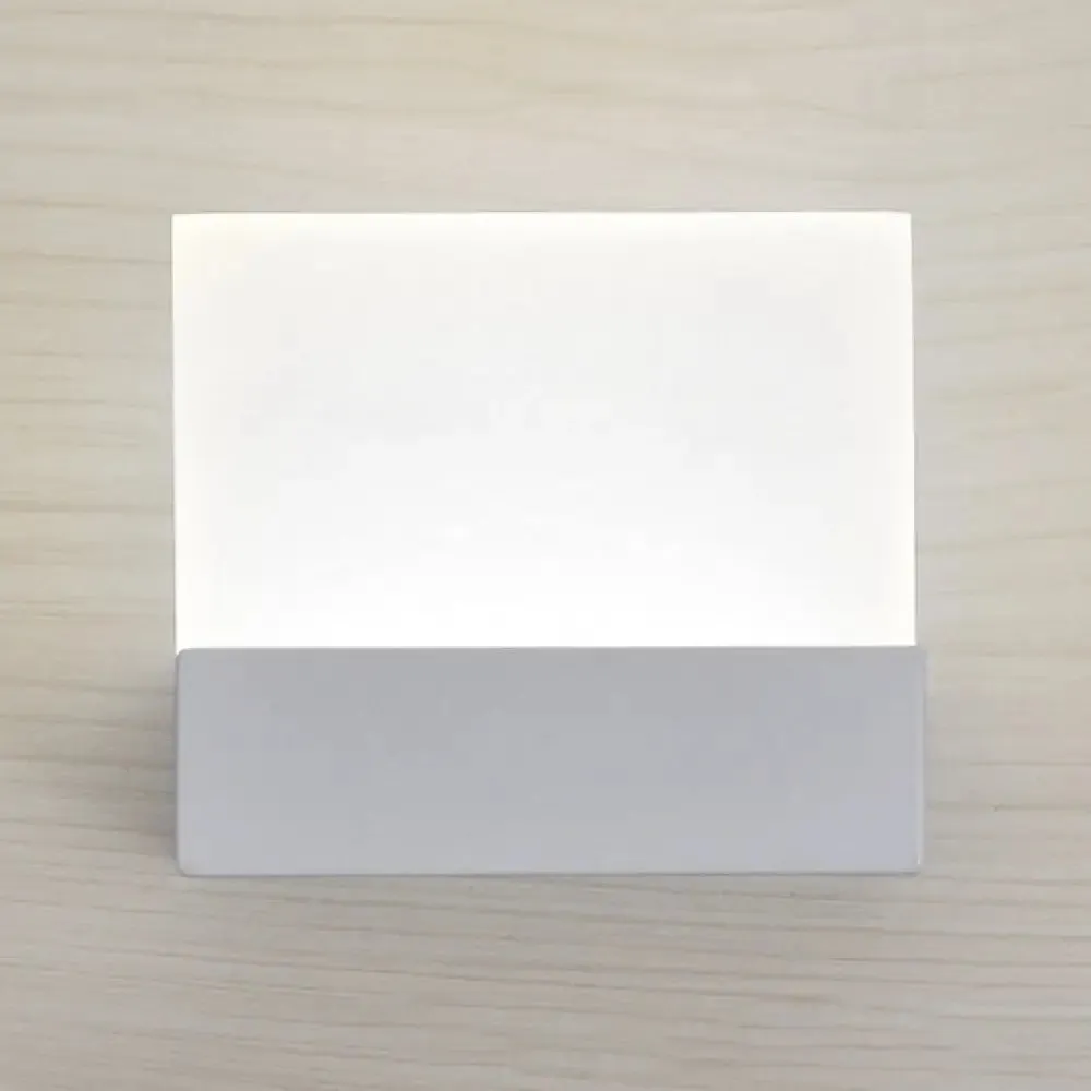 Minimalist LED Acrylic Slab Sconce Light - Warm/White Wall Lighting Solution
