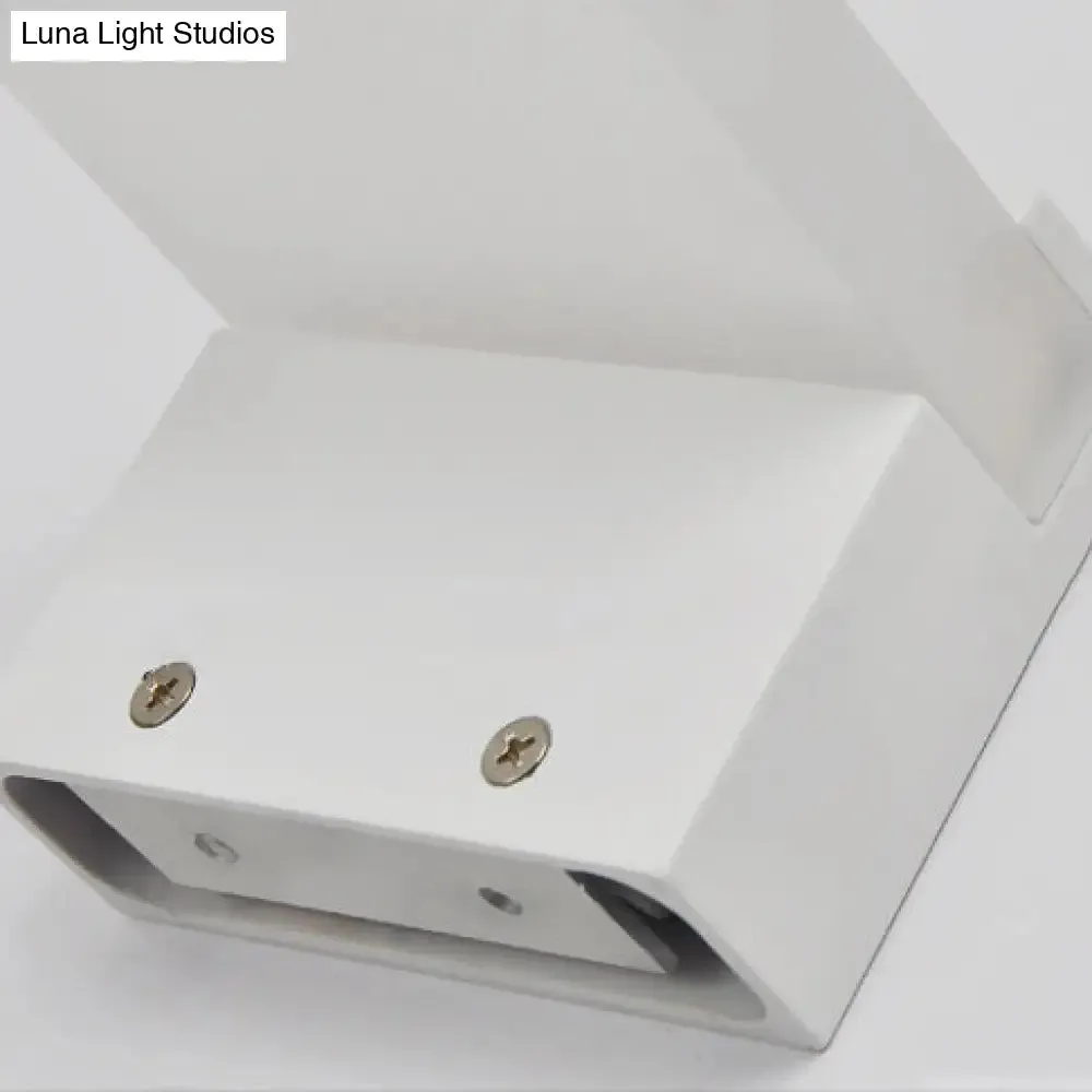 Minimalist LED Acrylic Slab Sconce Light - Warm/White Wall Lighting Solution
