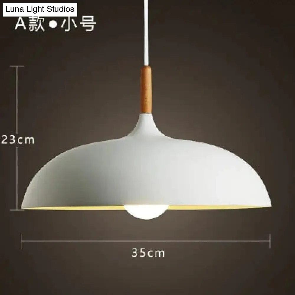 Modern Hanging Ceiling Lamps Wood Aluminium E27 Pendant Lights, Dining Room Table Bedside Kitchen Decoration Lighting