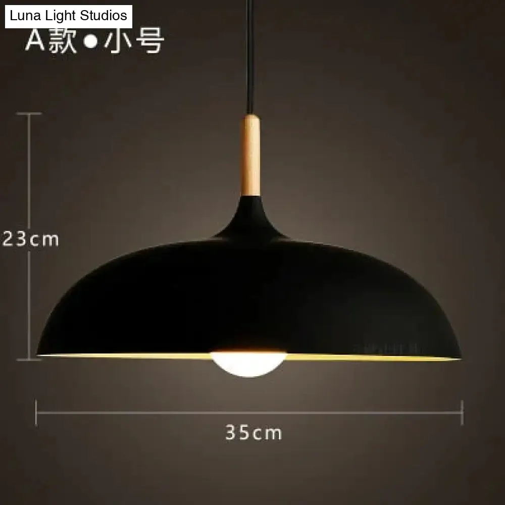 Modern Hanging Ceiling Lamps Wood Aluminium E27 Pendant Lights, Dining Room Table Bedside Kitchen Decoration Lighting