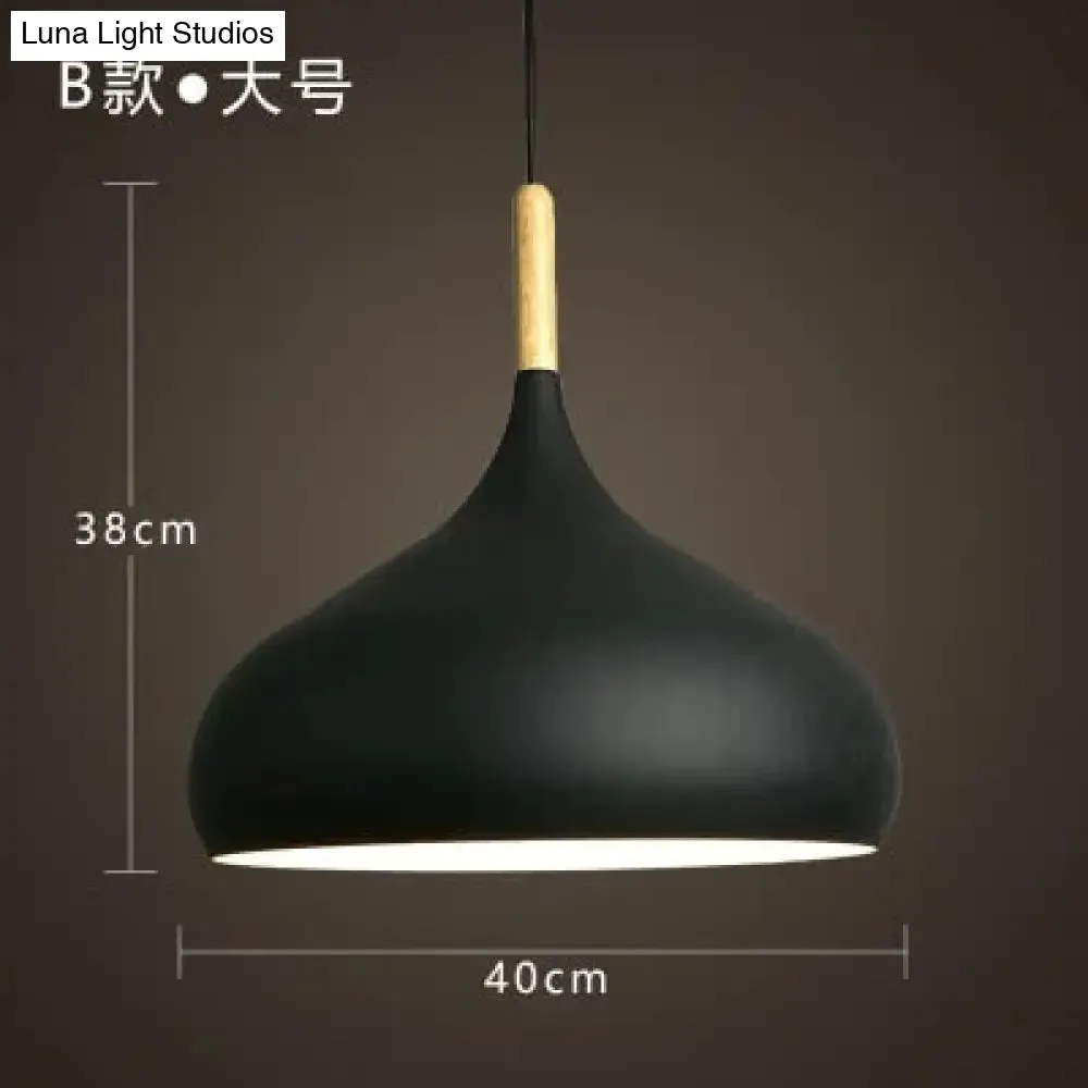 Modern Hanging Ceiling Lamps Wood Aluminium E27 Pendant Lights, Dining Room Table Bedside Kitchen Decoration Lighting