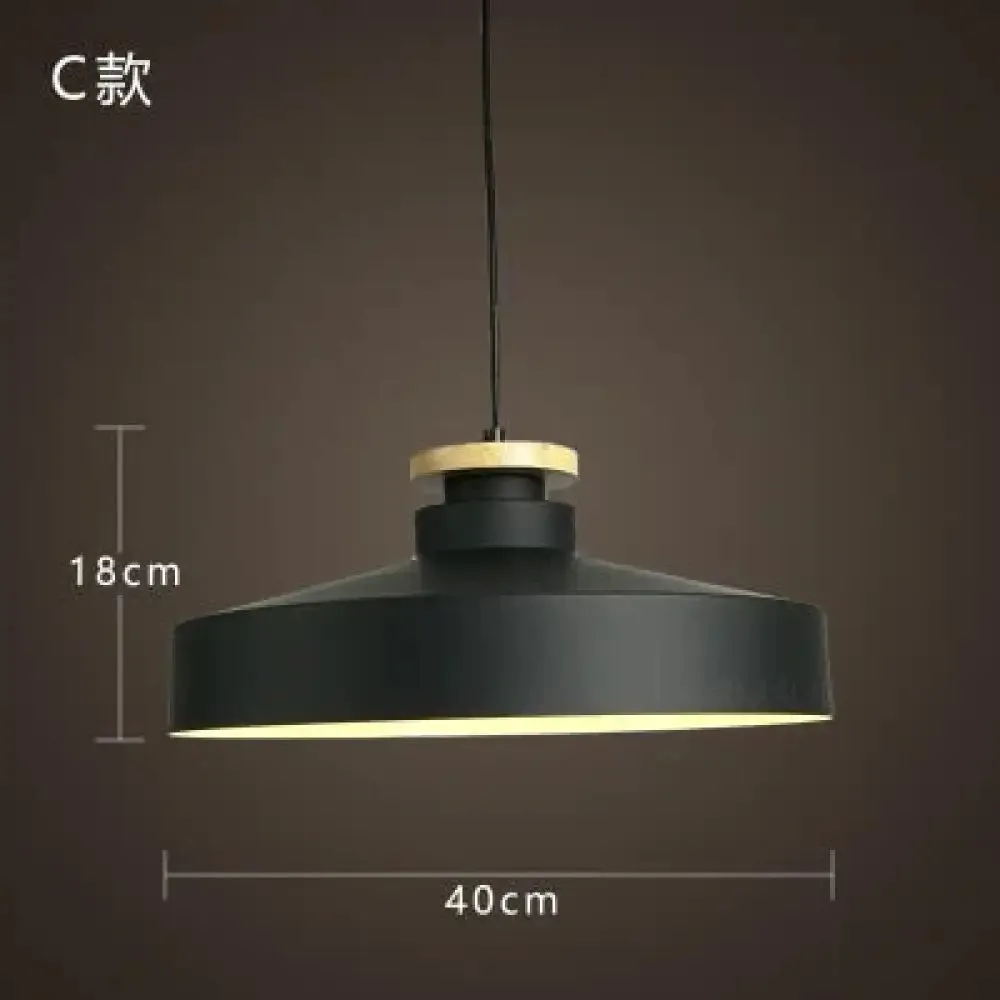 Modern Hanging Ceiling Lamps Wood Aluminium E27 Pendant Lights, Dining Room Table Bedside Kitchen Decoration Lighting
