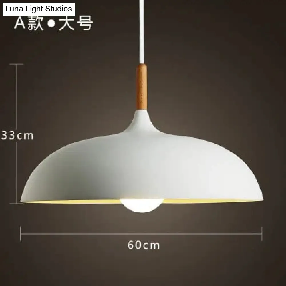 Modern Hanging Ceiling Lamps Wood Aluminium E27 Pendant Lights, Dining Room Table Bedside Kitchen Decoration Lighting