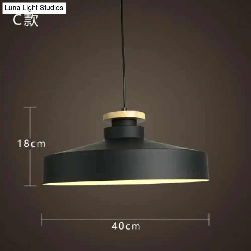 Modern Hanging Ceiling Lamps Wood Aluminium E27 Pendant Lights, Dining Room Table Bedside Kitchen Decoration Lighting