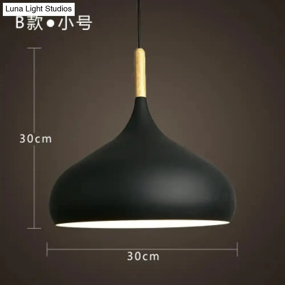 Modern Hanging Ceiling Lamps Wood Aluminium E27 Pendant Lights, Dining Room Table Bedside Kitchen Decoration Lighting