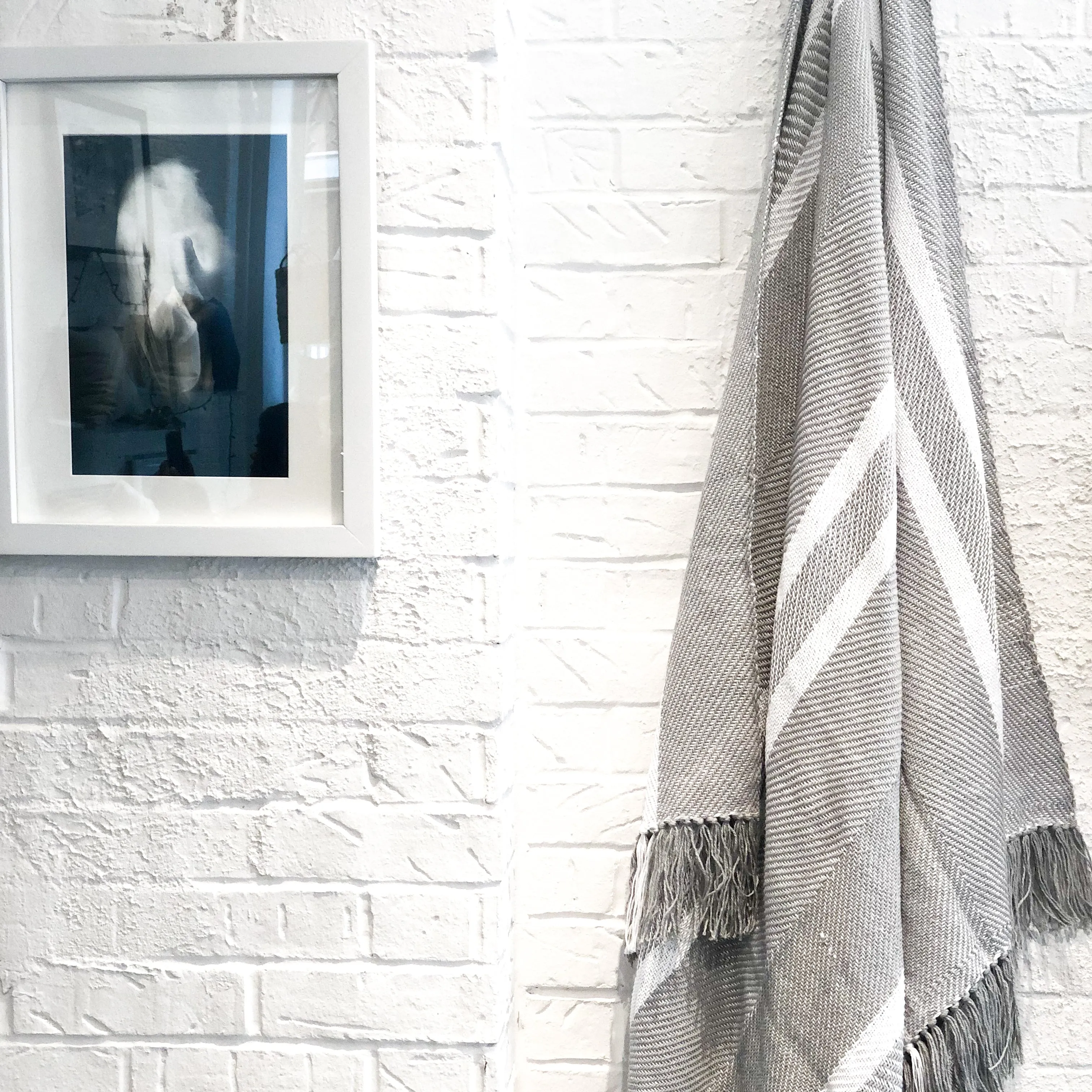 Nolita Throw Blanket in Light Gray
