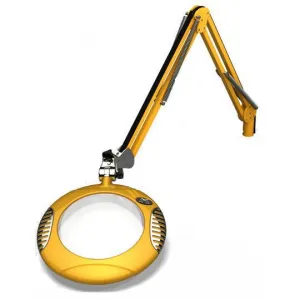 OC White 62400-5-BY Green-Lite&reg; LED Magnifier with 7.5" Round, 5 Diopter Lens & Edge Clamp, Blazing Yellow