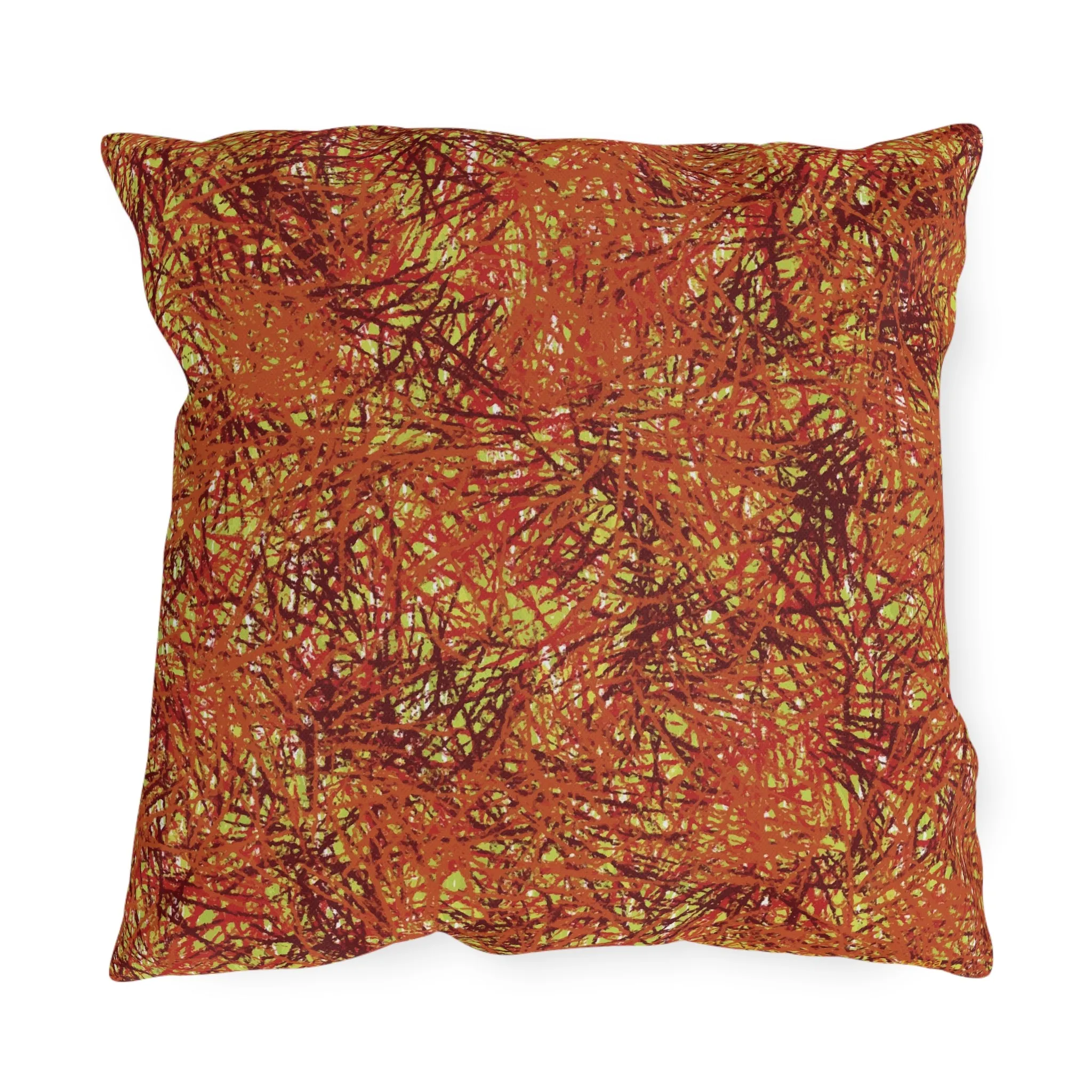 Outdoor Throw Pillows - Fall 3 - Autumn Twigs