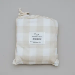 *PRE-ORDER* Waterproof Cot Sheet - Champagne