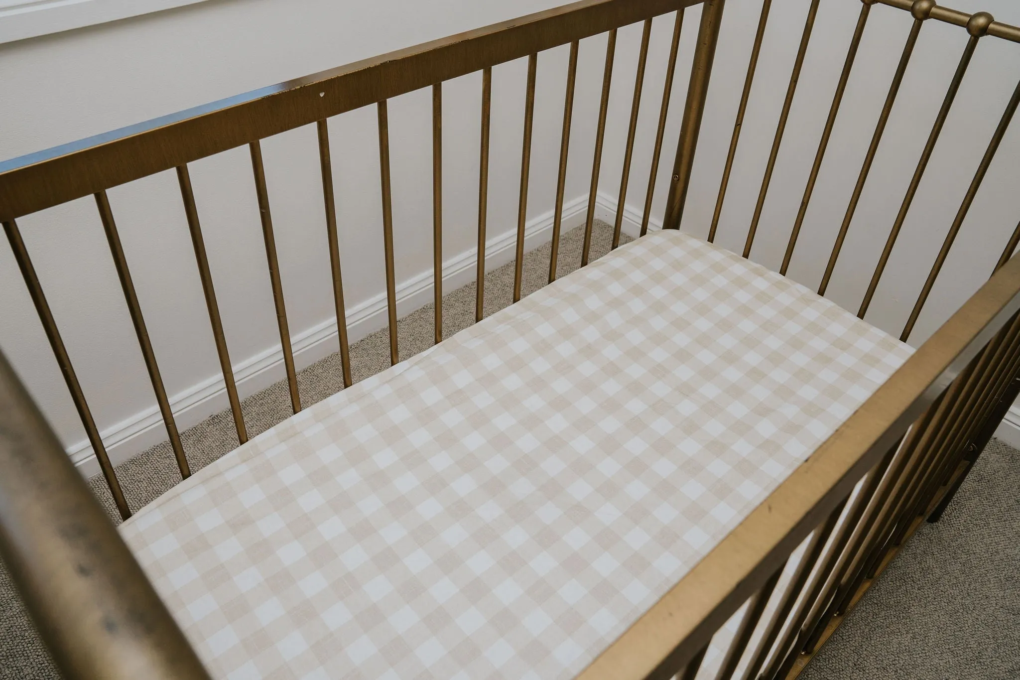 *PRE-ORDER* Waterproof Cot Sheet - Champagne