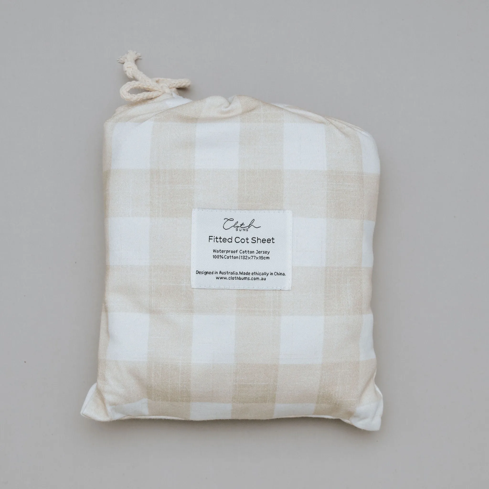 *PRE-ORDER* Waterproof Cot Sheet - Champagne