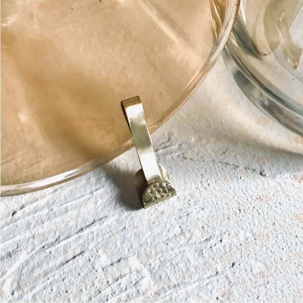 "Perspective" Copper Floral Earrings