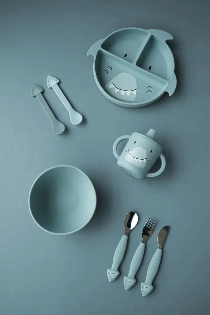 Silicone cutlery set 3-pack - Mr. Shark
