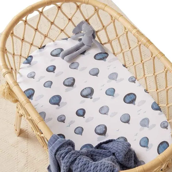 Snuggle Hunny Fitted Bassinet Sheet and Change Pad Cover - Cloud Chaser