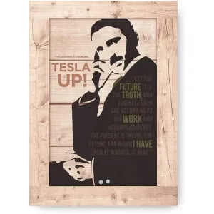 Tesla Wooden Print