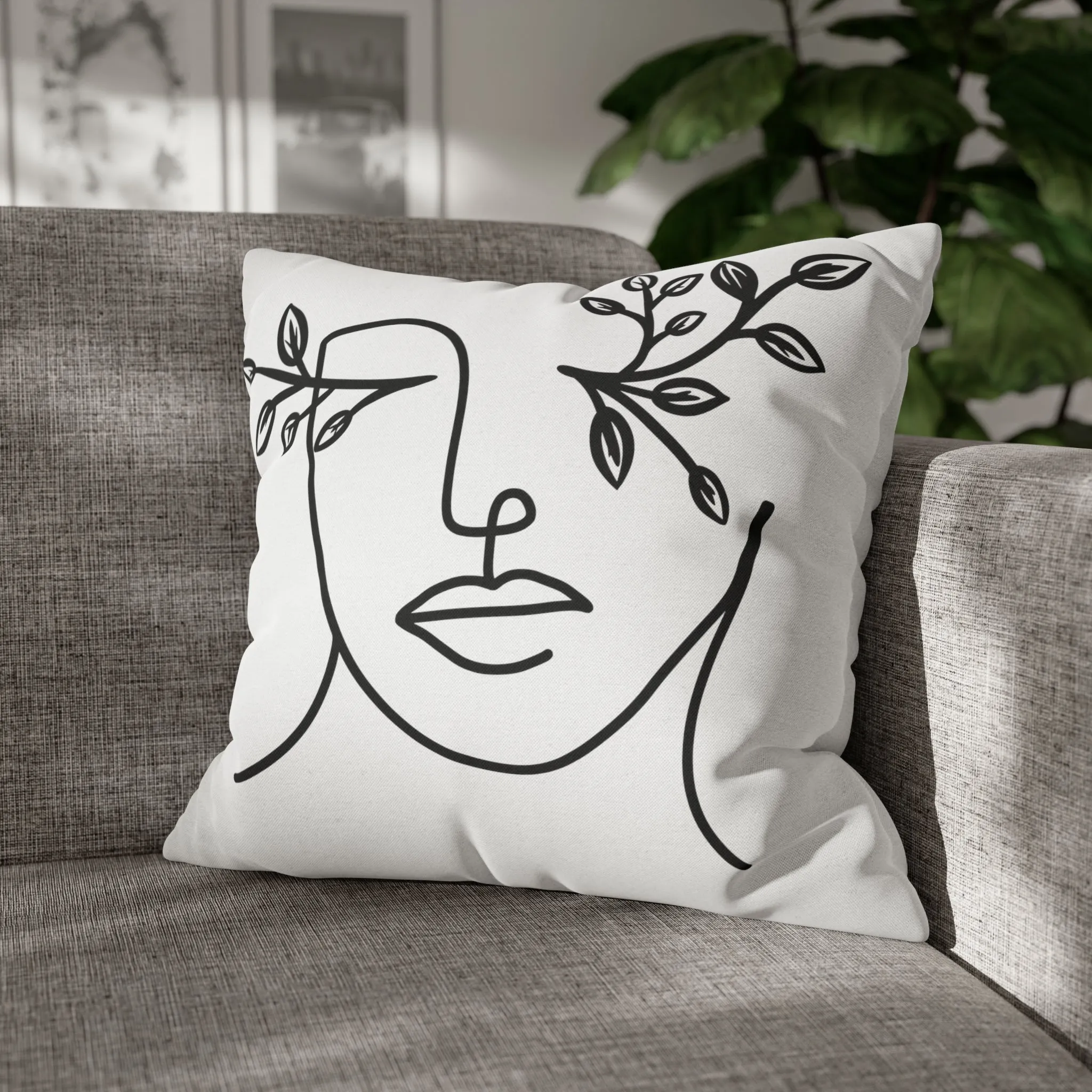 The Leaf Lady Pillow Cover