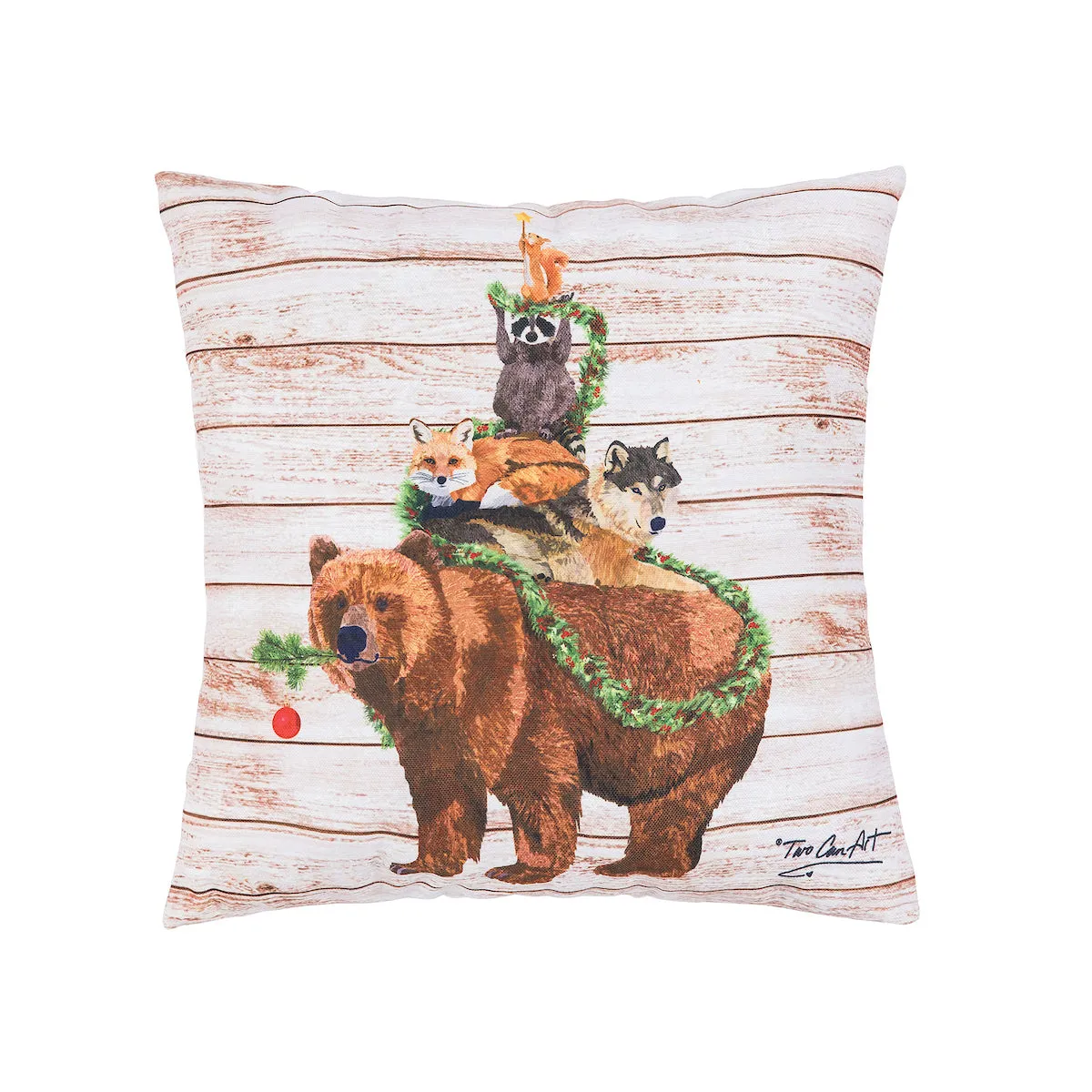 Woodland Yuletide Tree Pillow